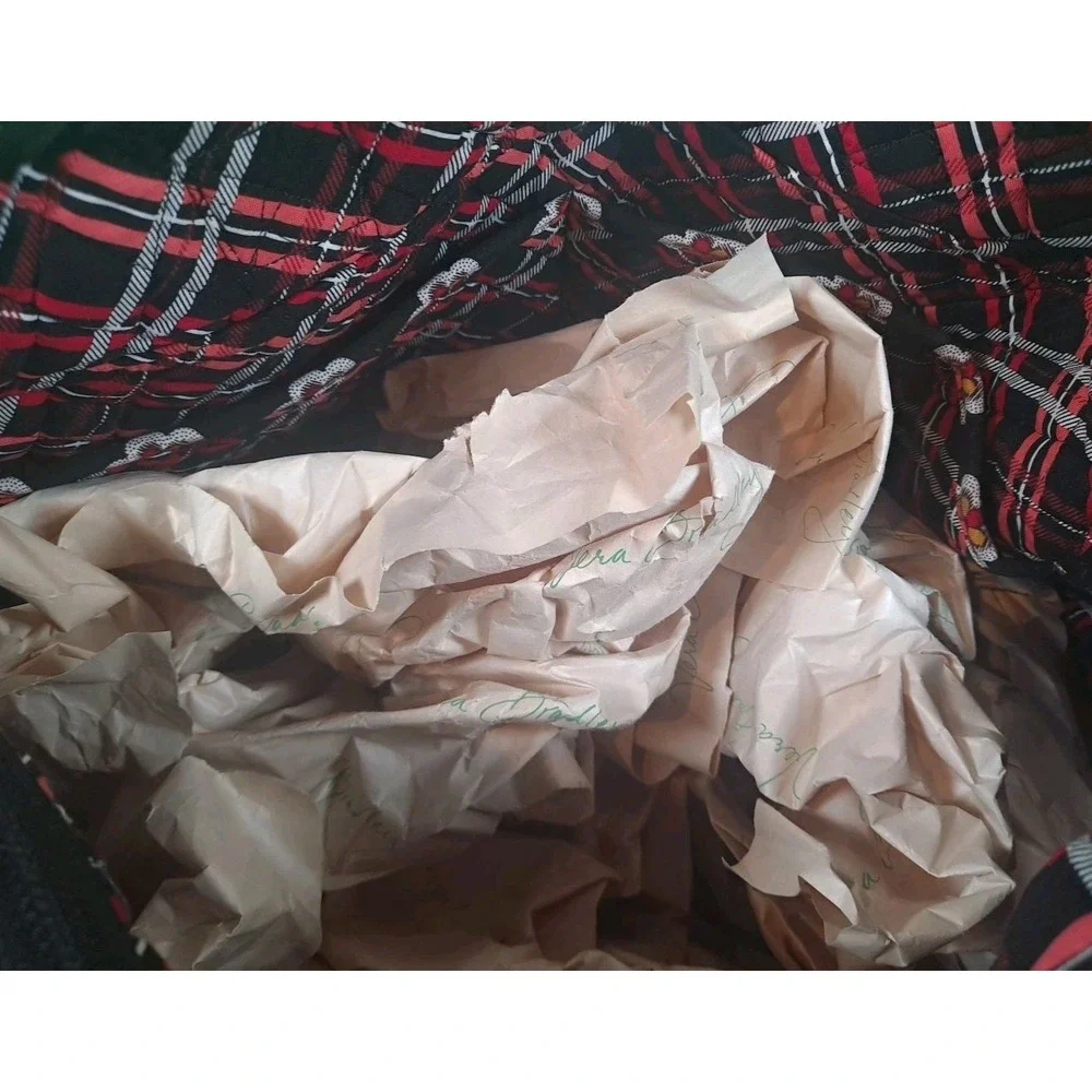 NWT Vera Bradley Vintage Retired Black Pirouette Travel Weekend Diaper Bag Quilt - Picture 8 of 15